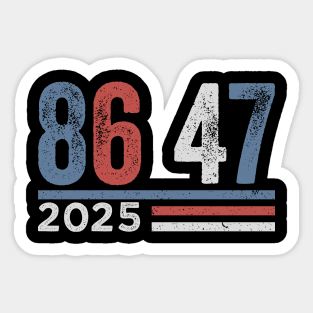 8647 Anti Trump Retro Vintage Sticker